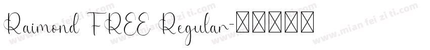 Raimond FREE Regular字体转换